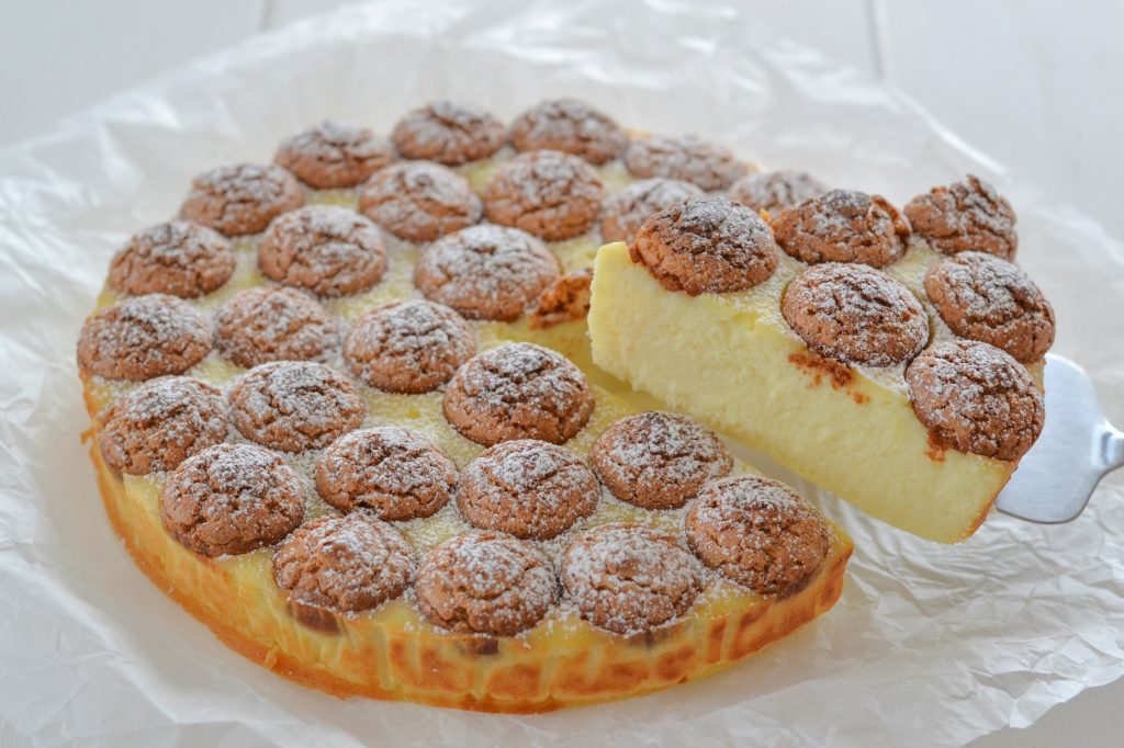 torta cremosa ricotta e amaretti