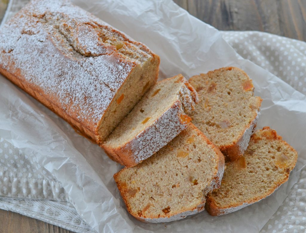 plumcake integrale alla cannella e arancia candita morbido