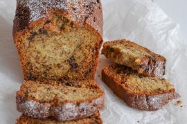 BANANA BREAD CON GOCCE DI CIOCCOLATO