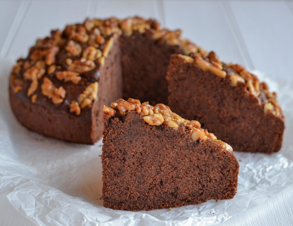 torta noci e cacao soffice