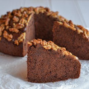 torta noci e cacao soffice