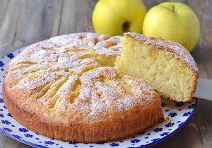 torta di mele allo yogurt e limone