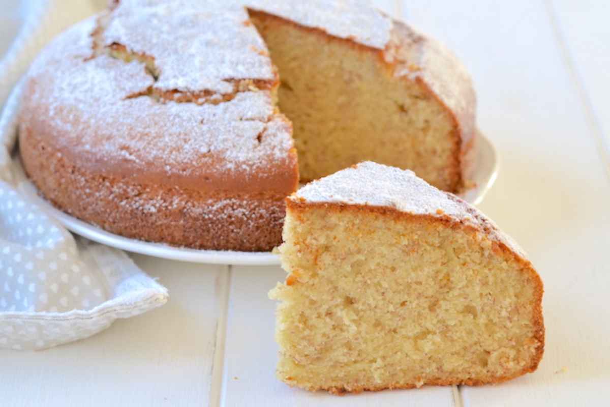 fetta di torta di banane