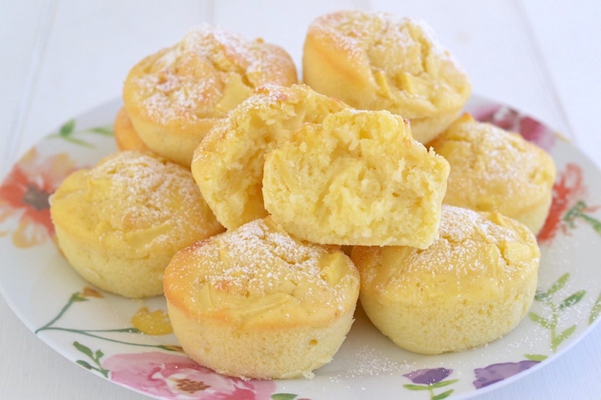 muffin alle mele serviti