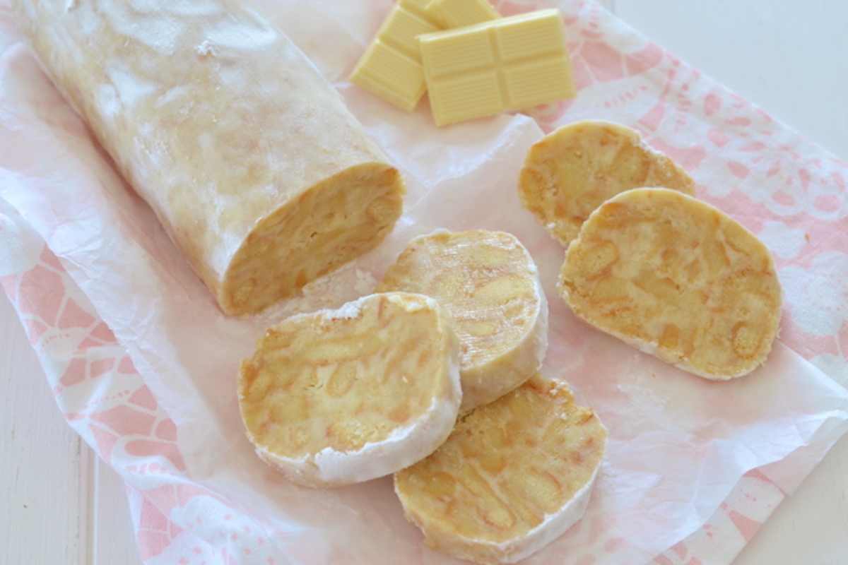 salame al cioccolato bianco